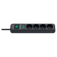Brennenstuhl Eco-Line surge protector strip 4 sockets 1.5m 13.500A - black