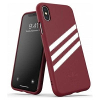 Adidas OR Molded PU Suede case for iPhone X / XS - burgundy