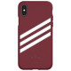Adidas OR Molded PU Suede case for iPhone X / XS - burgundy