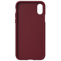 Adidas OR Molded PU Suede case for iPhone X / XS - burgundy