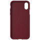 Adidas OR Molded PU Suede case for iPhone X / XS - burgundy