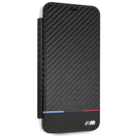 BMW Carbon Tricolor Stripe iPhone XS Max Case - Black