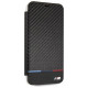 BMW Carbon Tricolor Stripe iPhone XS Max Case - Black