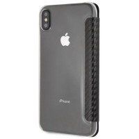 BMW Carbon Tricolor Stripe iPhone XS Max Case - Black