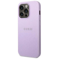 Guess Saffiano Strap Case for iPhone 14 Pro Max 6.7" - Purple