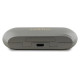 Guess Elongated Metalic Printed Logo Bluetooth TWS Headphones + Docking Station - Gray