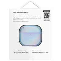 Uniq Iridescia case for AirPods 4 Hang Case - holo blue