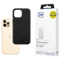 3Mk Protection 3mk Hardy Apple Silky Leather MagCase for Apple iPhone 12 Pro Max - Black