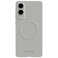 Amazingthing Minimal Air Case with Magnetic Ring for Samsung Galaxy S25 Edge - Gray