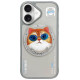 Nimmy Glasses Cool Cat MagSafe Case for iPhone 16 - Gray