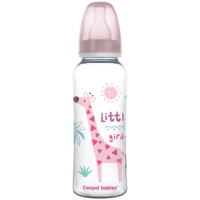 Canpol Babies Pudele AFRICA 250 ml 59/200 pink