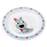 Canpol Babies Šķivis plastmasas CUTIE ANIMALS 4/411 blue
