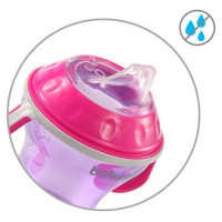 Babyono Krūze ar mīksto uzgali 180 ml BabyOno 1456/02 pink