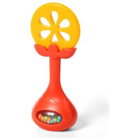 Babyono Zobu riņķis ar grabuli JUICY ORANGE BabyOno 499/01