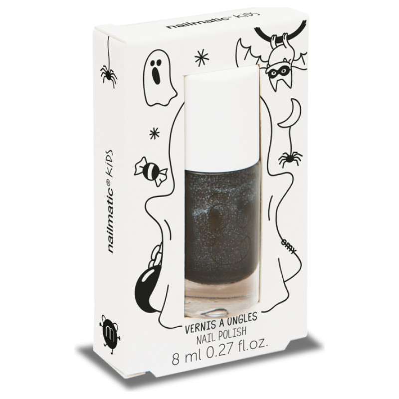 Nailmatic Kids bērnu nagu laka uz ūdens bāzes, 8ml, CASPER- melna - CASPER
