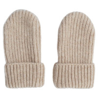 Lodger Mittens Folklore Merino vilnas bērnu cimdiņi, Beige, 12-24m - MTM 630_12-24