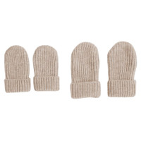 Lodger Mittens Folklore Merino vilnas bērnu cimdiņi, Beige, 12-24m - MTM 630_12-24