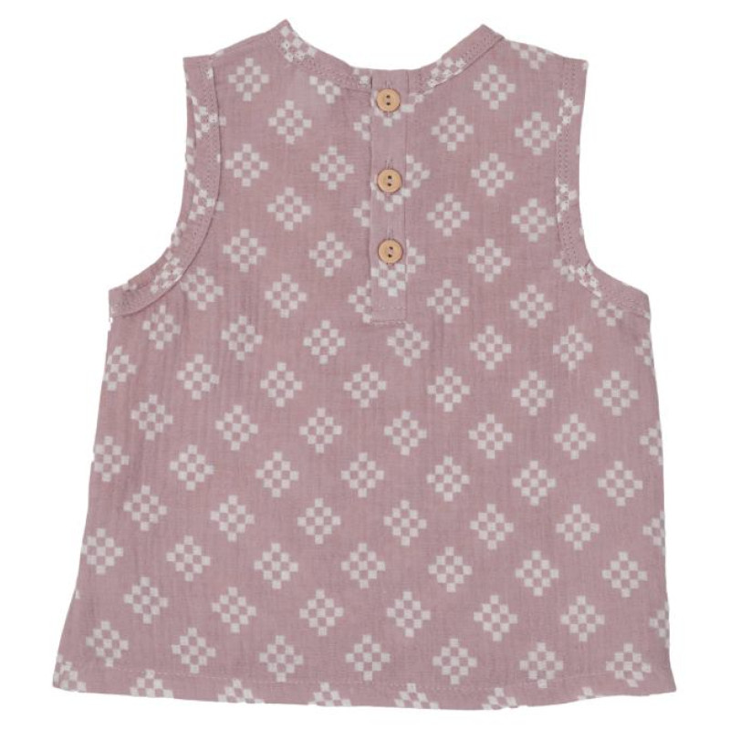 Lodger Tank Topper Tribe Muslin vasaras mazuļu krekliņ&scaron; bez piedurknēm, Rose, 68 cm - TP 107_68