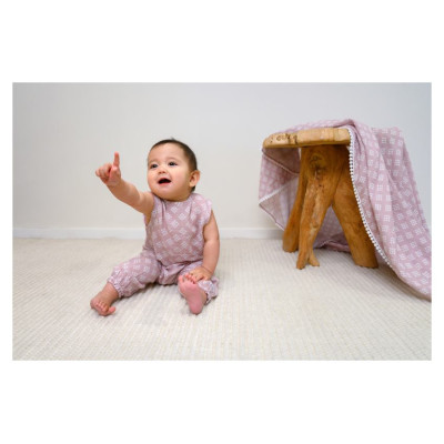 Lodger Hipster Tribe Muslin vasaras mazuļa hipster bikses, Rose, 74 cm - HS 107_74