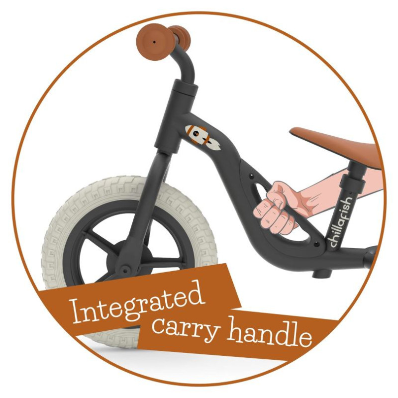 Chillafish Charlie 10"  līdzsvara velosipēds, melns, no 1,5  līdz 4 gadiem - CPCH01BLA