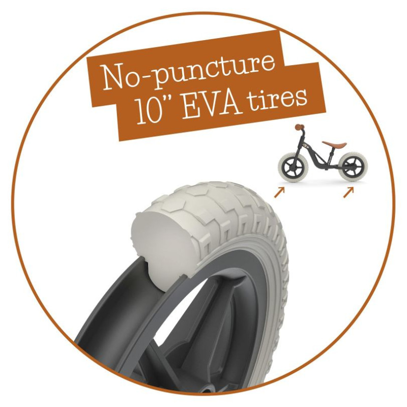 Chillafish Charlie 10"  līdzsvara velosipēds, melns, no 1,5  līdz 4 gadiem - CPCH01BLA