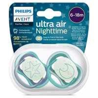 Philips Avent māneklītis Ultra Air Night, 6-18M, (2gab), zēniem - SCF376/13