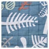 Lodger Romper Botanimal kokvilnas bodijs bez piedurknēm, Ocean, 68 cm - RF 074_68