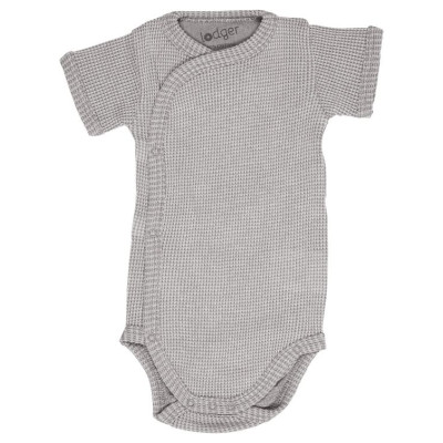 Lodger Romper Ciumbelle, adītas kokvilnas bodijs ar īsām piedurknēm, Donkey, 68 cm - RFC 078_68