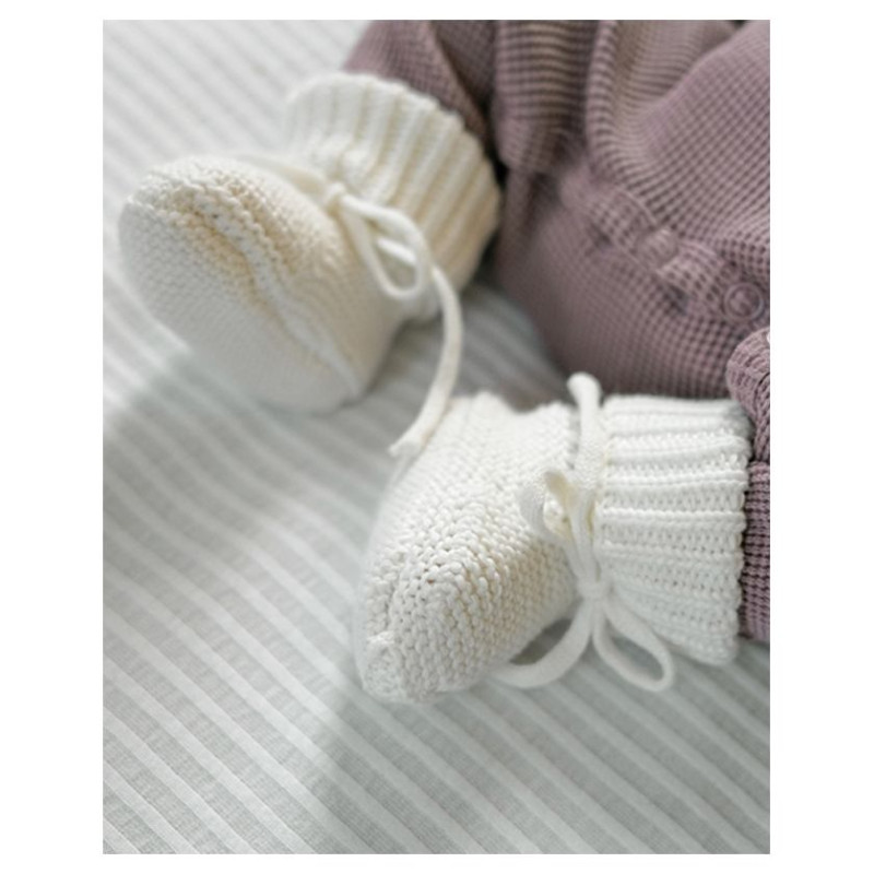 Lodger Slipper Knit čībiņas, Cloud Dancer, 0-6m - SLK 101_0-6