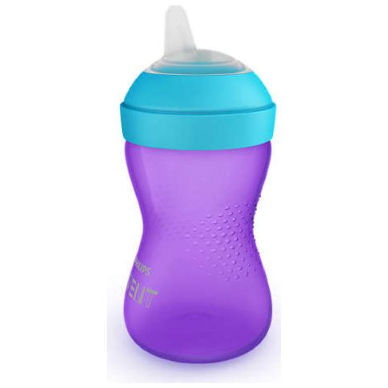 Philips Avent My Grippy mācību krūzīte ar mīkstu snīpi 300ml, 9M+, lillā - SCF802/02