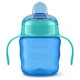 Philips Avent Easy Sip mācību krūzīte ar rokturiem,  6M+, 200ml, silikona snīpis, zaļa - SCF551/05