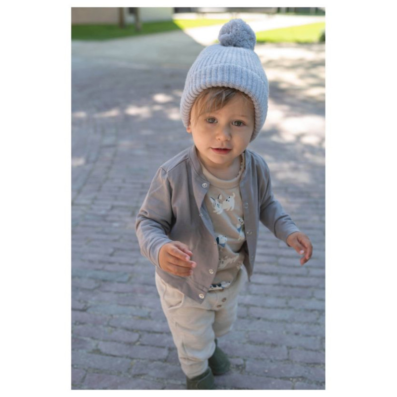 Lodger Hatter Folklore merino vilnas cepure, Drizzle, 6-12m - HTM 629_6-12