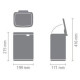 Brabantia atkritumu tvertne Bo, 4l, White - 222344
