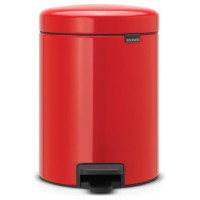 Brabantia atkritumu tvertne ar pedāli NewIcon, 5 l, Passion Red - 112089