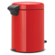 Brabantia atkritumu tvertne ar pedāli NewIcon, 5 l, Passion Red - 112089