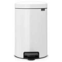 Brabantia atkritumu tvertne ar pedāli NewIcon, 12 l, White - 111969