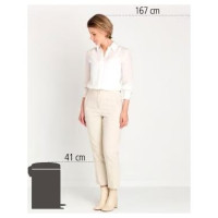 Brabantia atkritumu tvertne ar pedāli NewIcon, 12 l, White - 111969