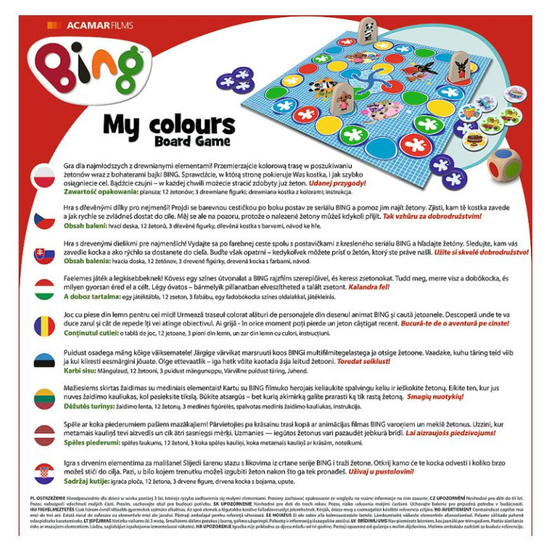 Trefl Galda spēle "Bings - Manas krāsas"