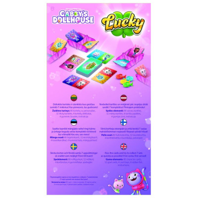 Trefl GABBY&acute;S DOLLHOUSE galda spēle Lucky
