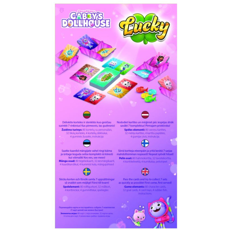 Trefl GABBY&acute;S DOLLHOUSE galda spēle Lucky
