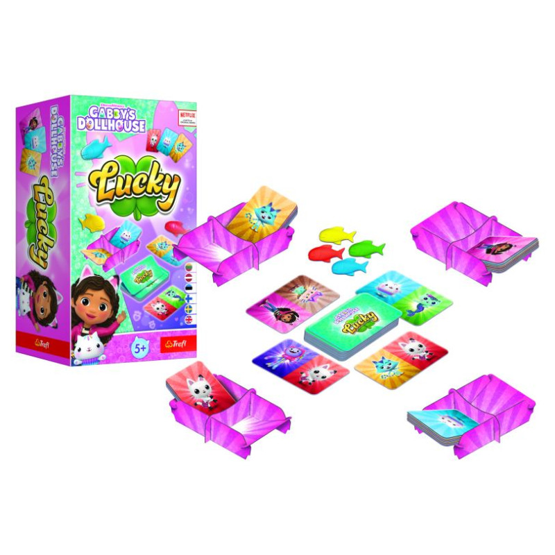 Trefl GABBY&acute;S DOLLHOUSE galda spēle Lucky