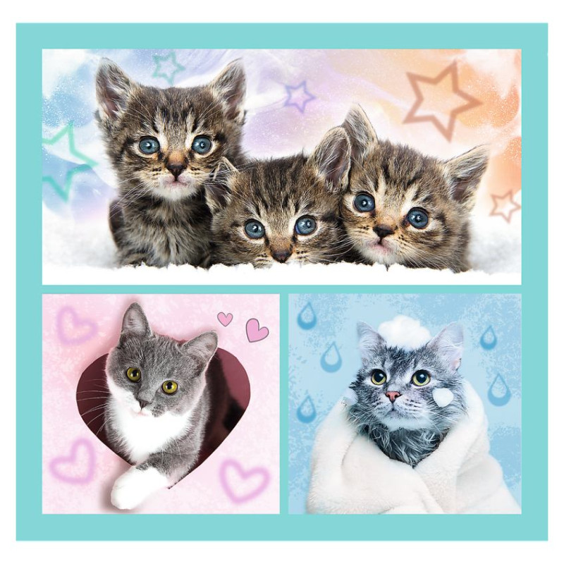 Trefl Pužļu komplekts 3in1 kaķēni