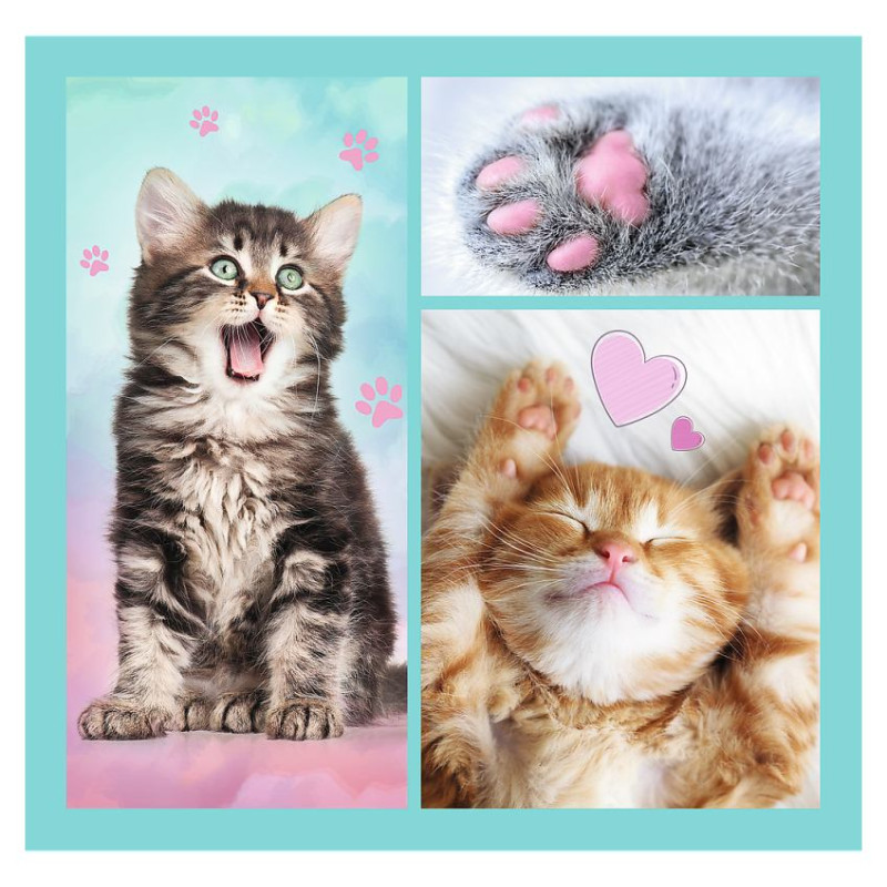 Trefl Pužļu komplekts 3in1 kaķēni