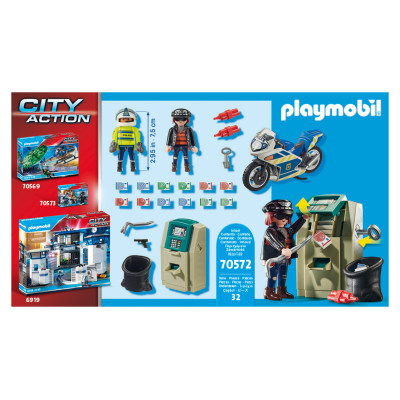 Playmobil City Action Bankas zagļa ķer&scaron;ana 70572