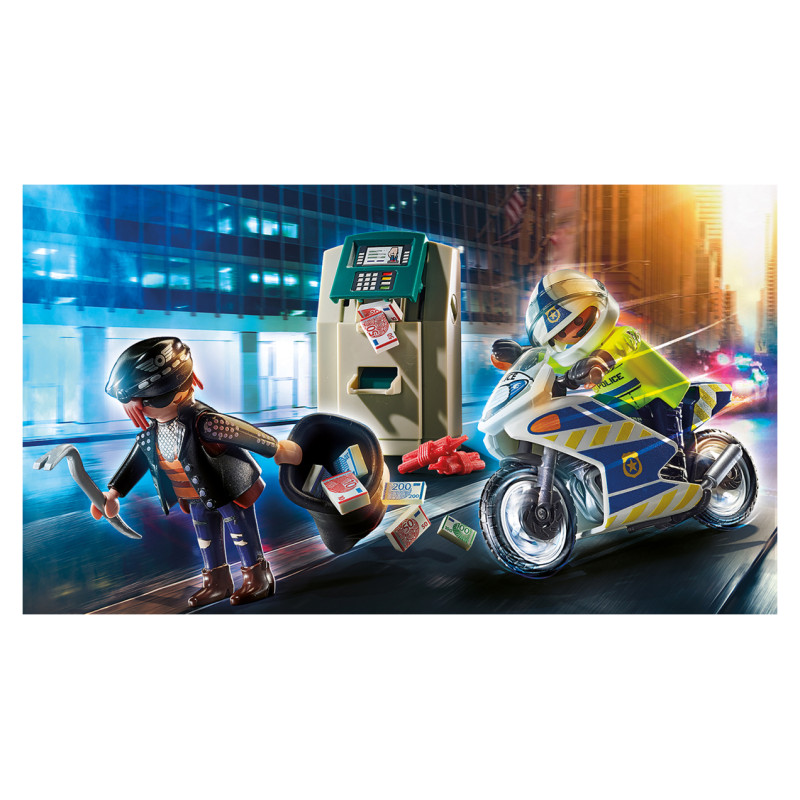 Playmobil City Action Bankas zagļa ķer&scaron;ana 70572