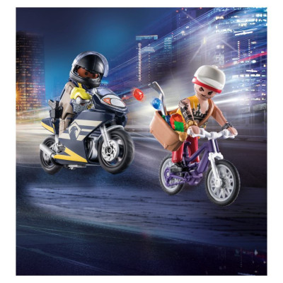 Playmobil CITY ACTION Sākuma komplekts Specdienests un zaglis 71255