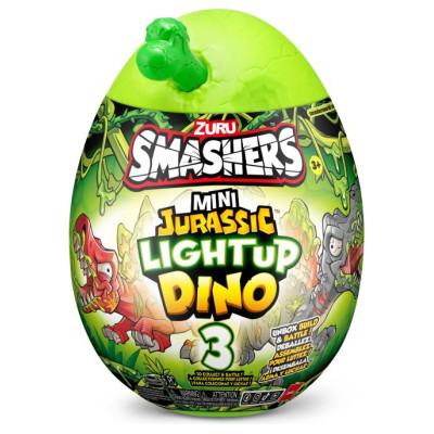 Smashers interaktīvā rotaļlieta Jurassic Mini Light-Up Dino pārsteiguma ola
