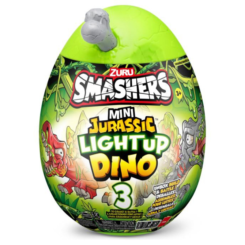Smashers interaktīvā rotaļlieta Jurassic Mini Light-Up Dino pārsteiguma ola