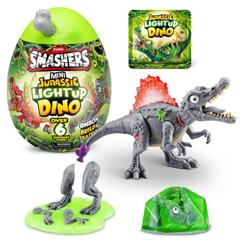 Smashers interaktīvā rotaļlieta Jurassic Mini Light-Up Dino pārsteiguma ola
