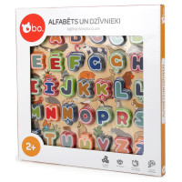 BO. Izglītojoša puzle "Alfabēts un dzīvnieki" (Latviešu valodā)